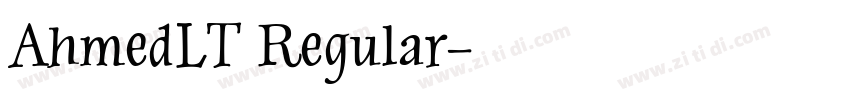 AhmedLT Regular字体转换